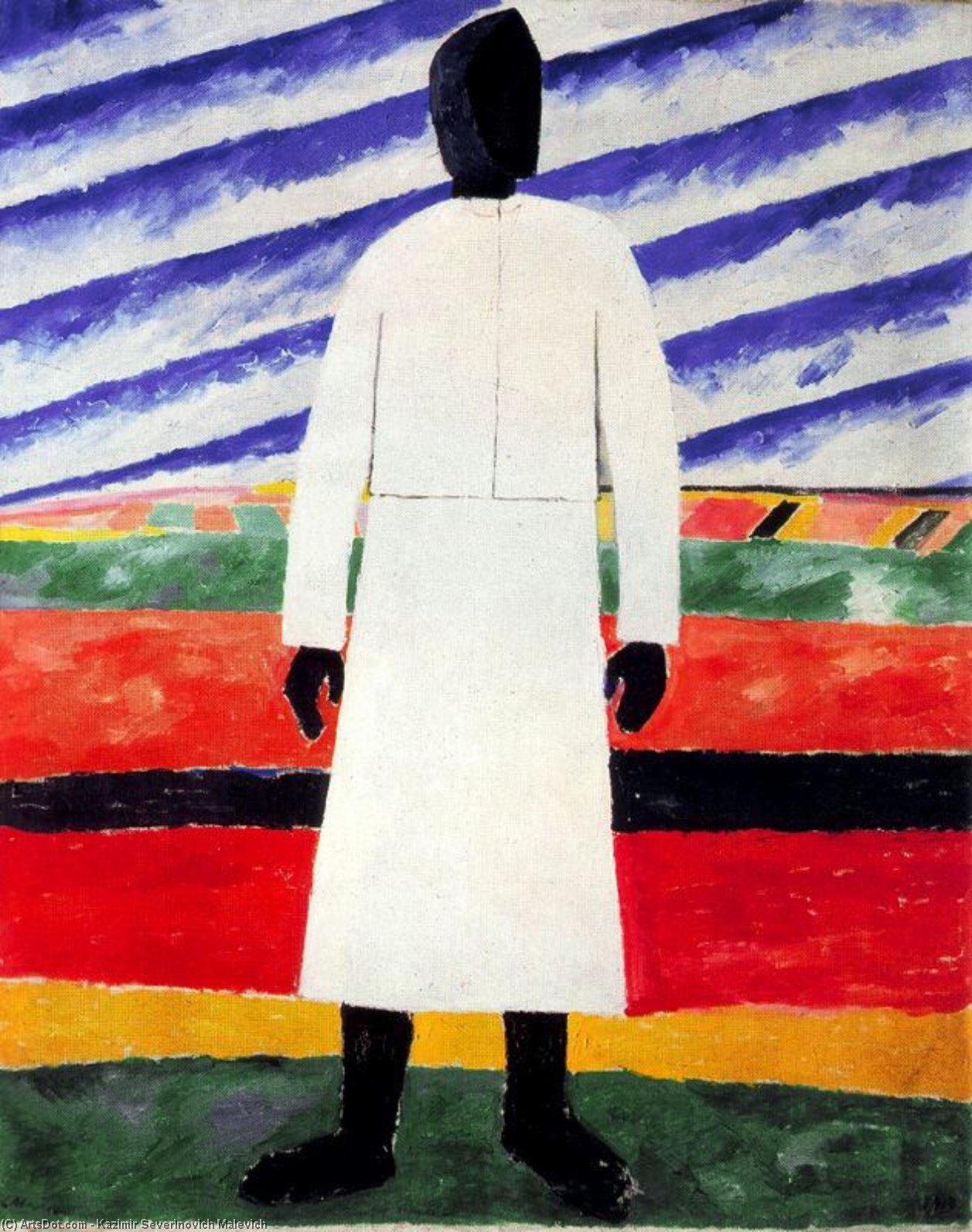 Wikioo.org - The Encyclopedia of Fine Arts - Painting, Artwork by Kazimir Severinovich Malevich - Peasant Woman