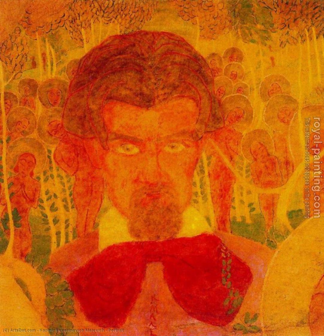Wikoo.org - موسوعة الفنون الجميلة - اللوحة، العمل الفني Kazimir Severinovich Malevich - Portrait