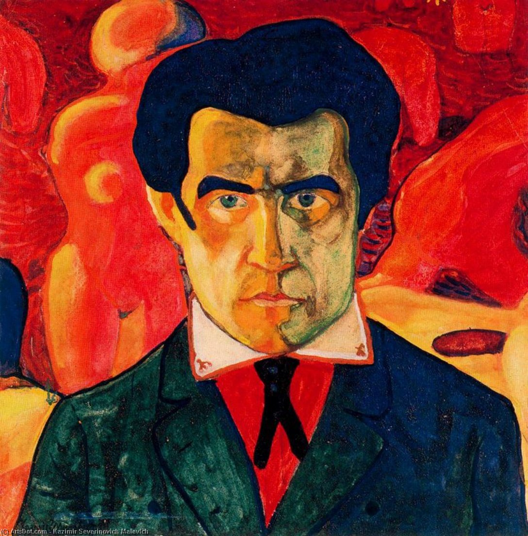 Wikioo.org – L'Enciclopedia delle Belle Arti - Pittura, Opere di Kazimir Severinovich Malevich - autoritratto