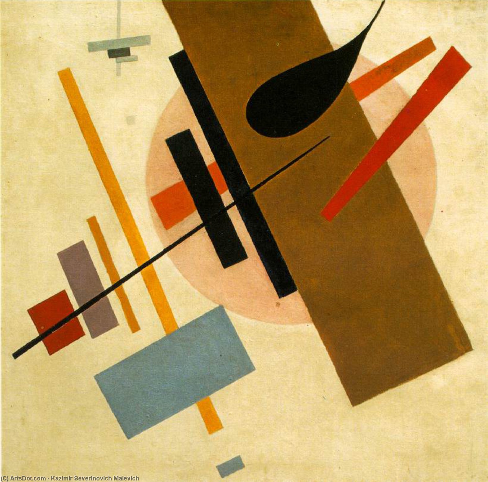 WikiOO.org - دایره المعارف هنرهای زیبا - نقاشی، آثار هنری Kazimir Severinovich Malevich - Suprematism 2