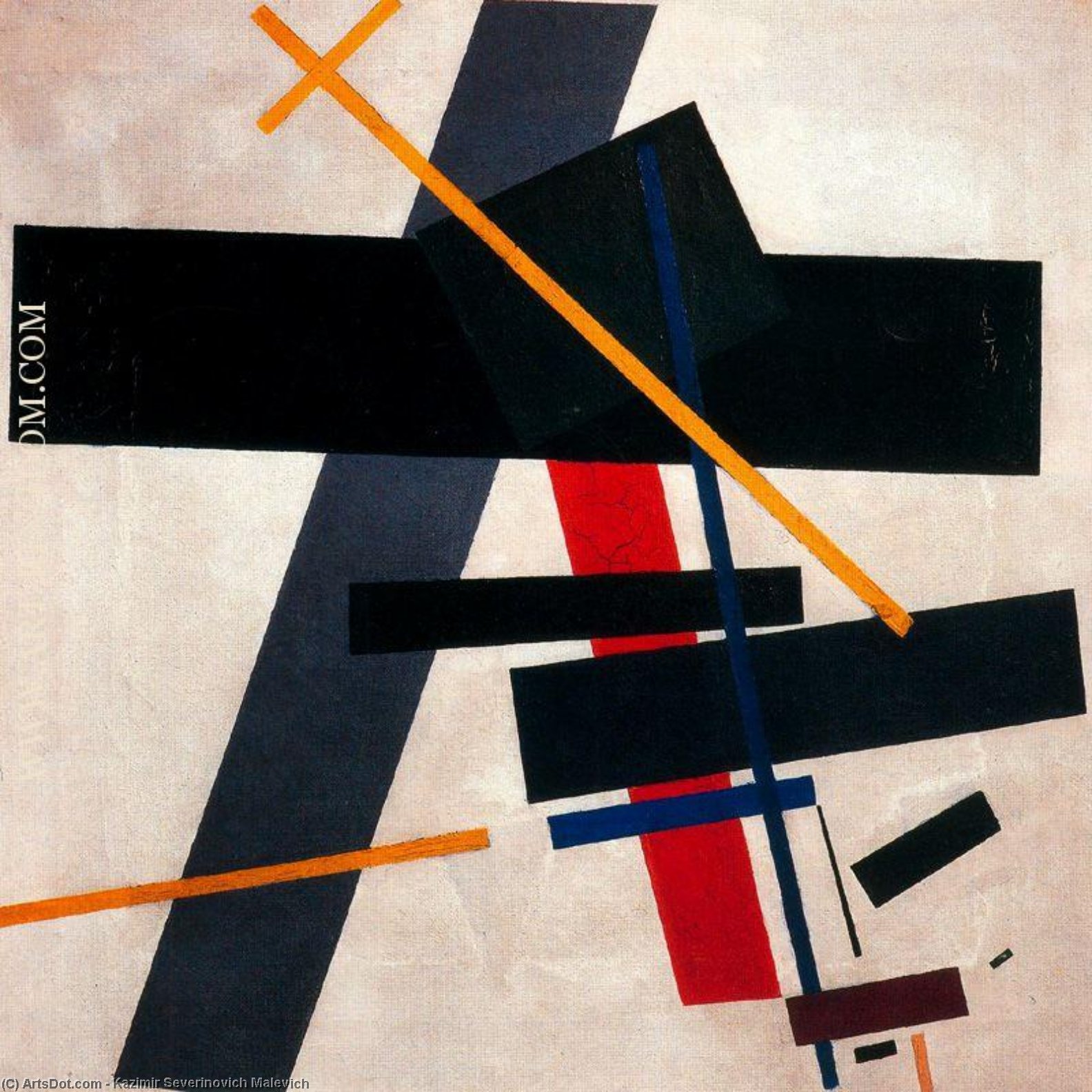 WikiOO.org - Енциклопедия за изящни изкуства - Живопис, Произведения на изкуството Kazimir Severinovich Malevich - Suprematism 3