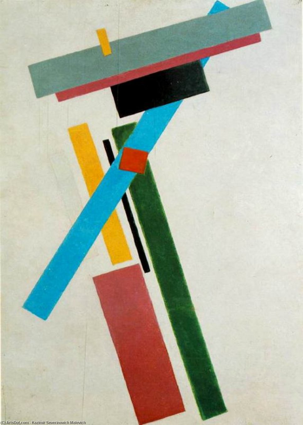 Wikoo.org - موسوعة الفنون الجميلة - اللوحة، العمل الفني Kazimir Severinovich Malevich - Suprematism