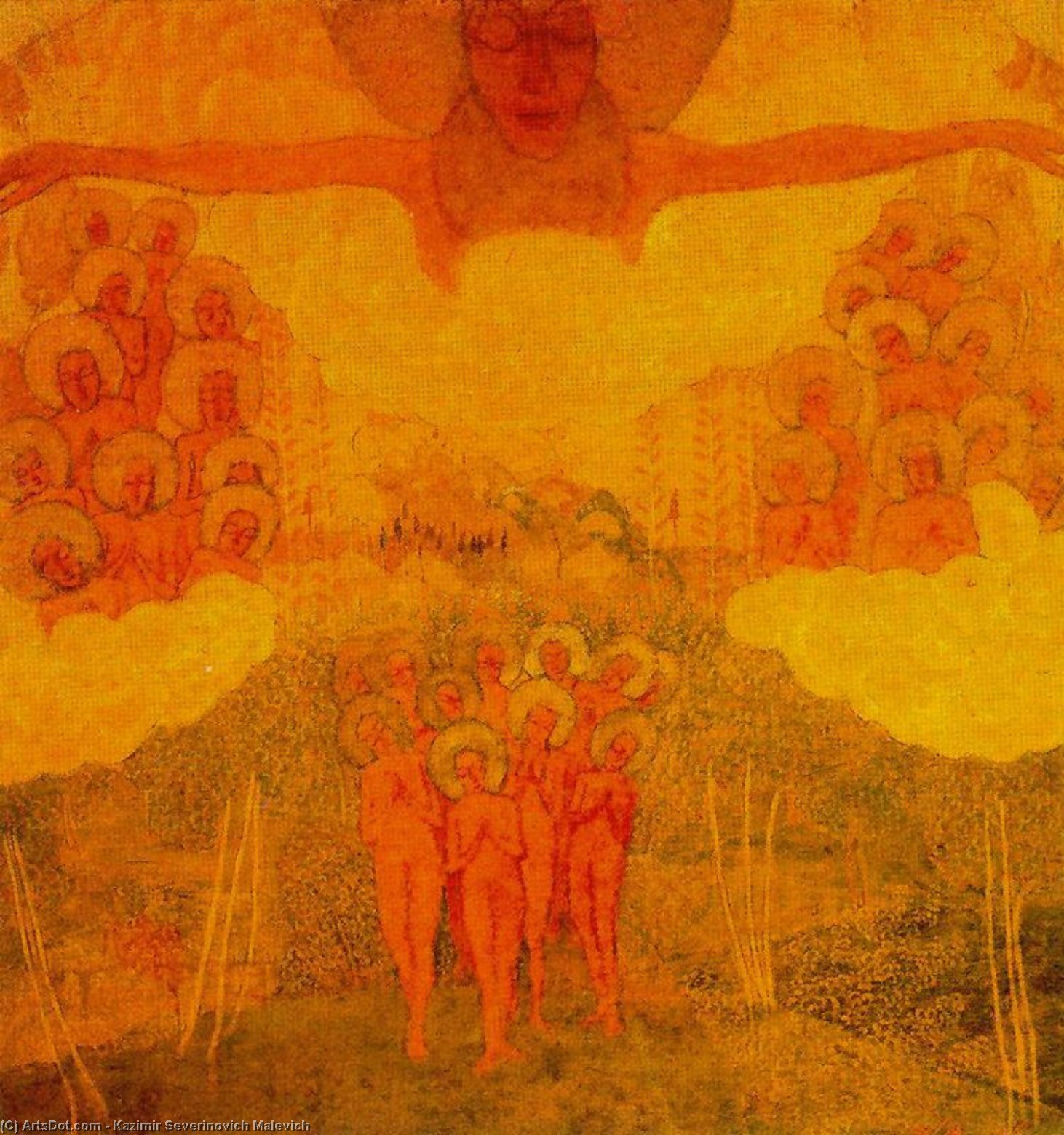 Wikioo.org - Die Enzyklopädie bildender Kunst - Malerei, Kunstwerk von Kazimir Severinovich Malevich - der triumph von Himmel