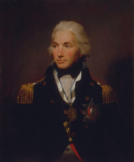 Wikioo.org - The Encyclopedia of Fine Arts - Painting, Artwork by Lemuel Francis Abbott - Rear-Admiral Sir Horatio Nelson 1