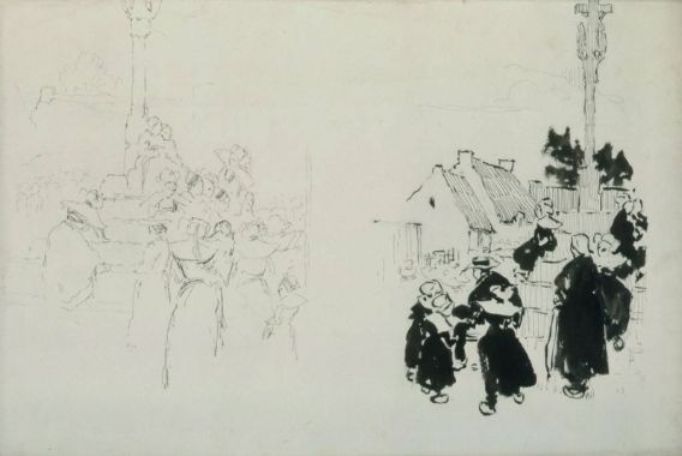 WikiOO.org - Енциклопедія образотворчого мистецтва - Живопис, Картини
 Robert Henri - Fete Concarneau
