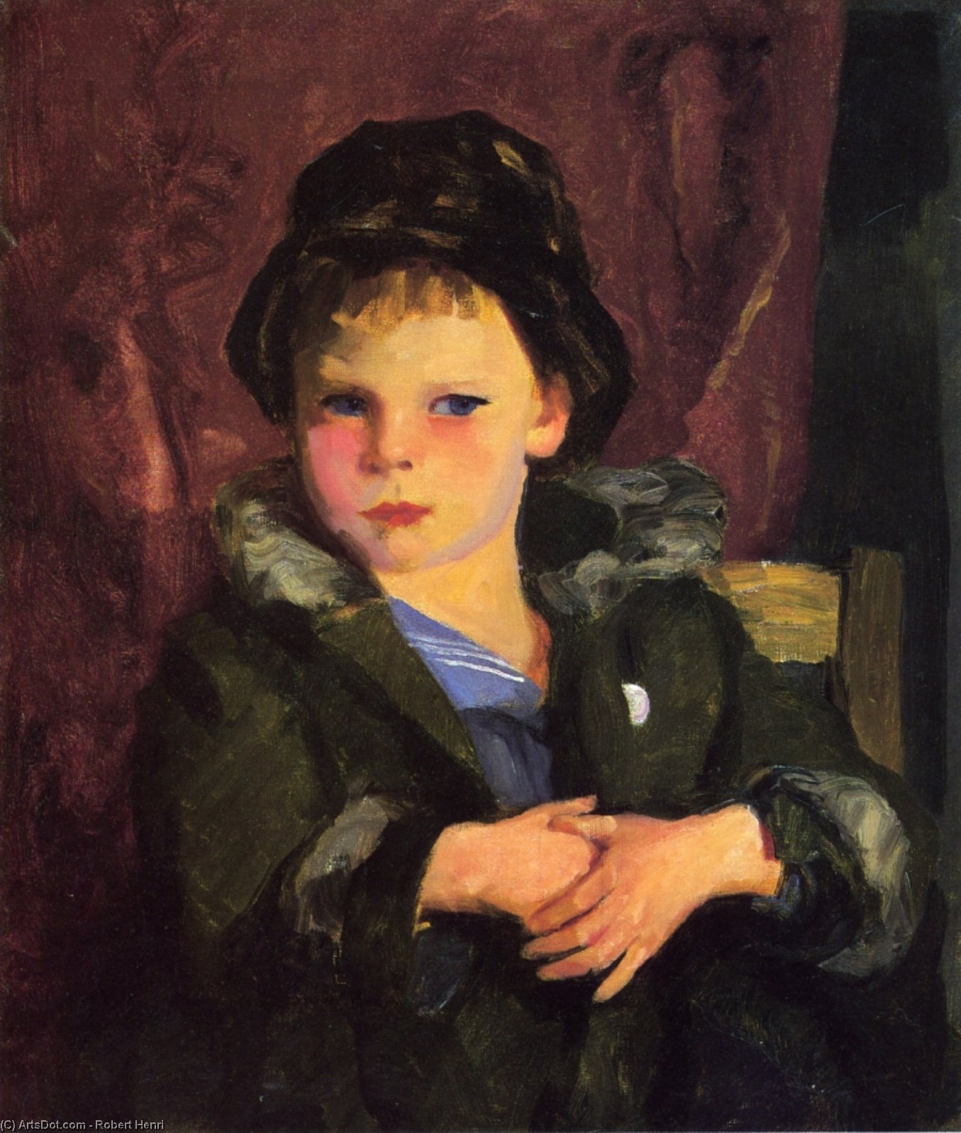WikiOO.org - אנציקלופדיה לאמנויות יפות - ציור, יצירות אמנות Robert Henri - Irish Boy