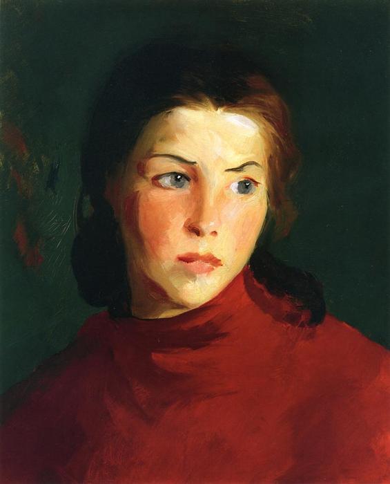 Wikioo.org - The Encyclopedia of Fine Arts - Painting, Artwork by Robert Henri - Irish Girl (Mary Lavelle)