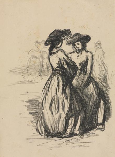 WikiOO.org - Енциклопедія образотворчого мистецтва - Живопис, Картини
 Robert Henri - Ladies in Conversation