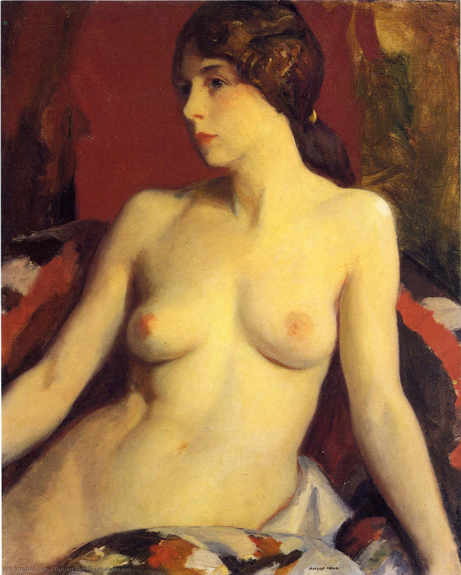 Wikioo.org - The Encyclopedia of Fine Arts - Painting, Artwork by Robert Henri - Mata Moana