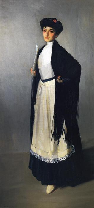 Wikioo.org - The Encyclopedia of Fine Arts - Painting, Artwork by Robert Henri - Modiste of Madrid