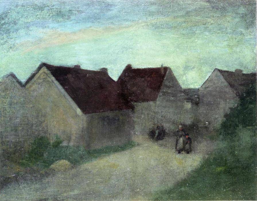 Wikioo.org – L'Enciclopedia delle Belle Arti - Pittura, Opere di Robert Henri - Vecchie case in Normandia