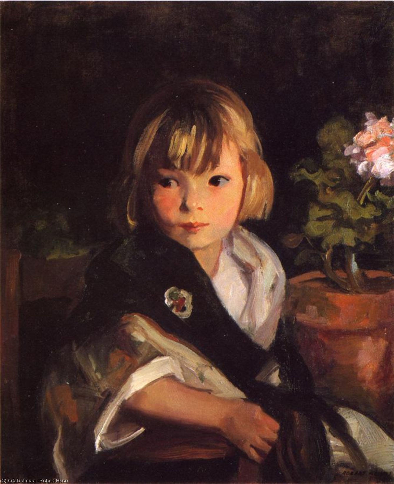 WikiOO.org - Encyclopedia of Fine Arts - Maalaus, taideteos Robert Henri - Portrait of Boby