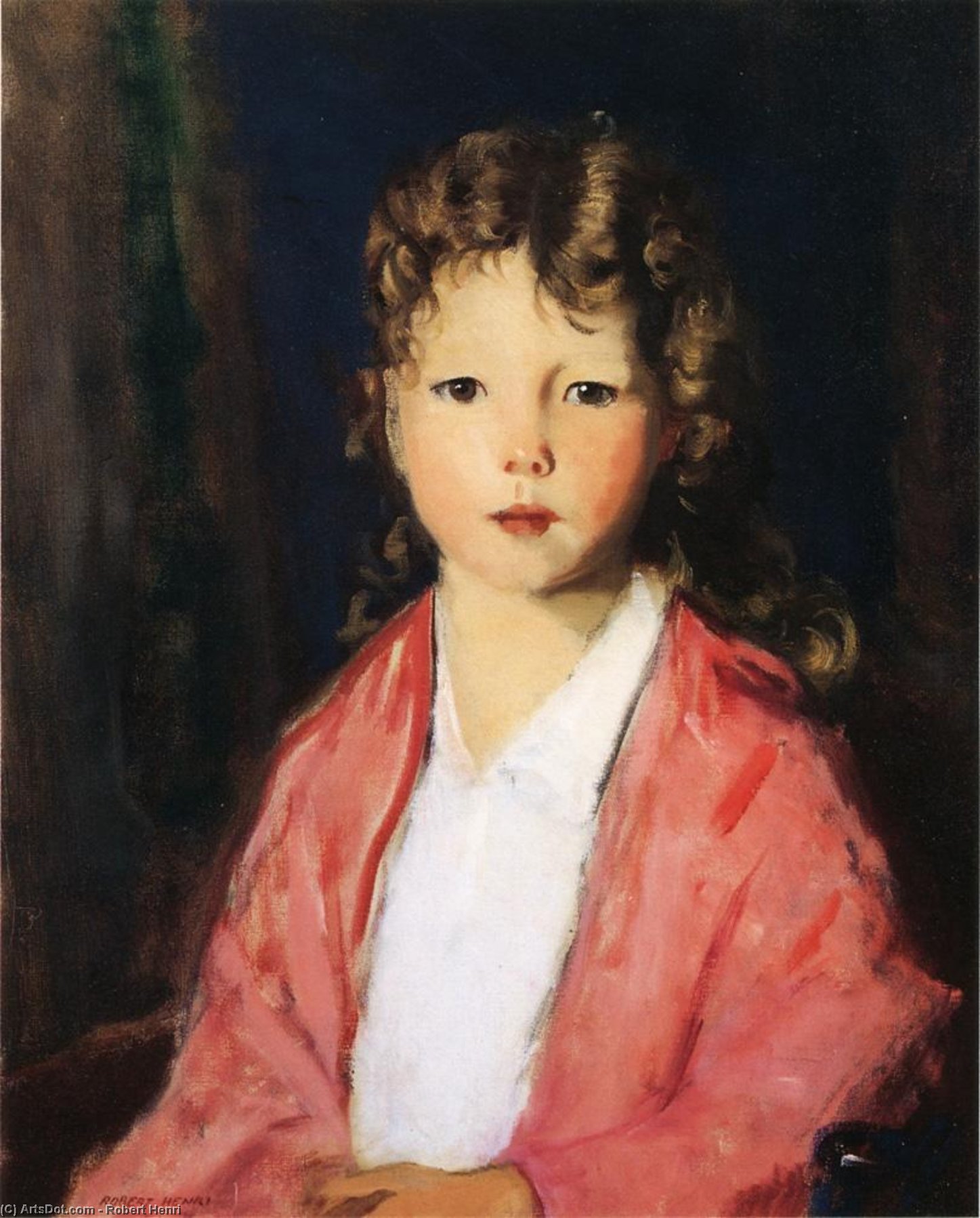 Wikoo.org - موسوعة الفنون الجميلة - اللوحة، العمل الفني Robert Henri - Portrait of Jean McVitty