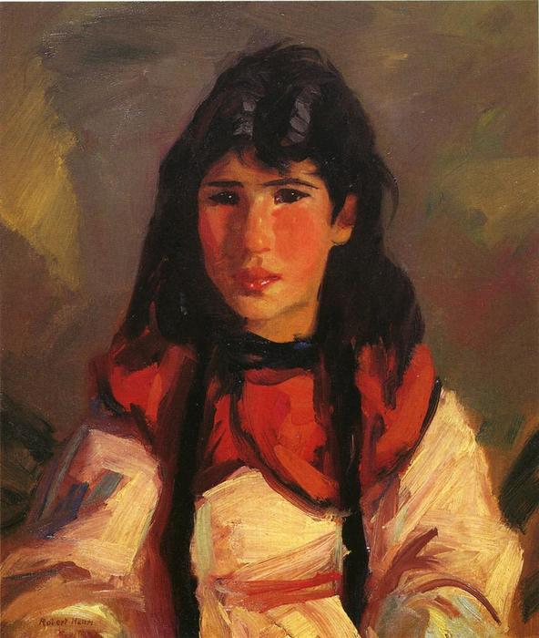 Wikioo.org - The Encyclopedia of Fine Arts - Painting, Artwork by Robert Henri - Portrait of Tillie