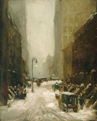 Wikioo.org - The Encyclopedia of Fine Arts - Painting, Artwork by Robert Henri - Snow in New York