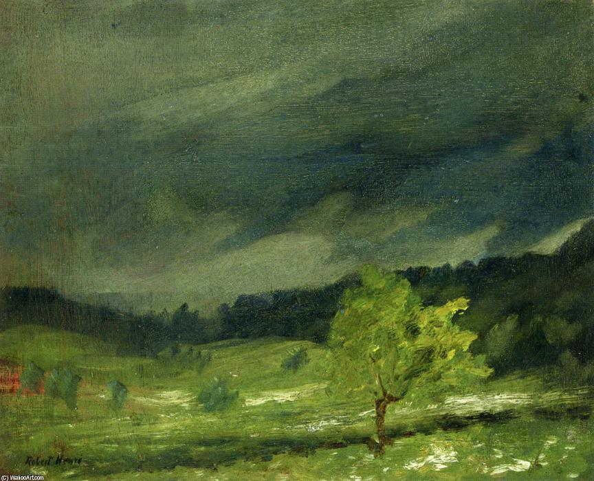WikiOO.org - Encyclopedia of Fine Arts - Lukisan, Artwork Robert Henri - Summer Storm