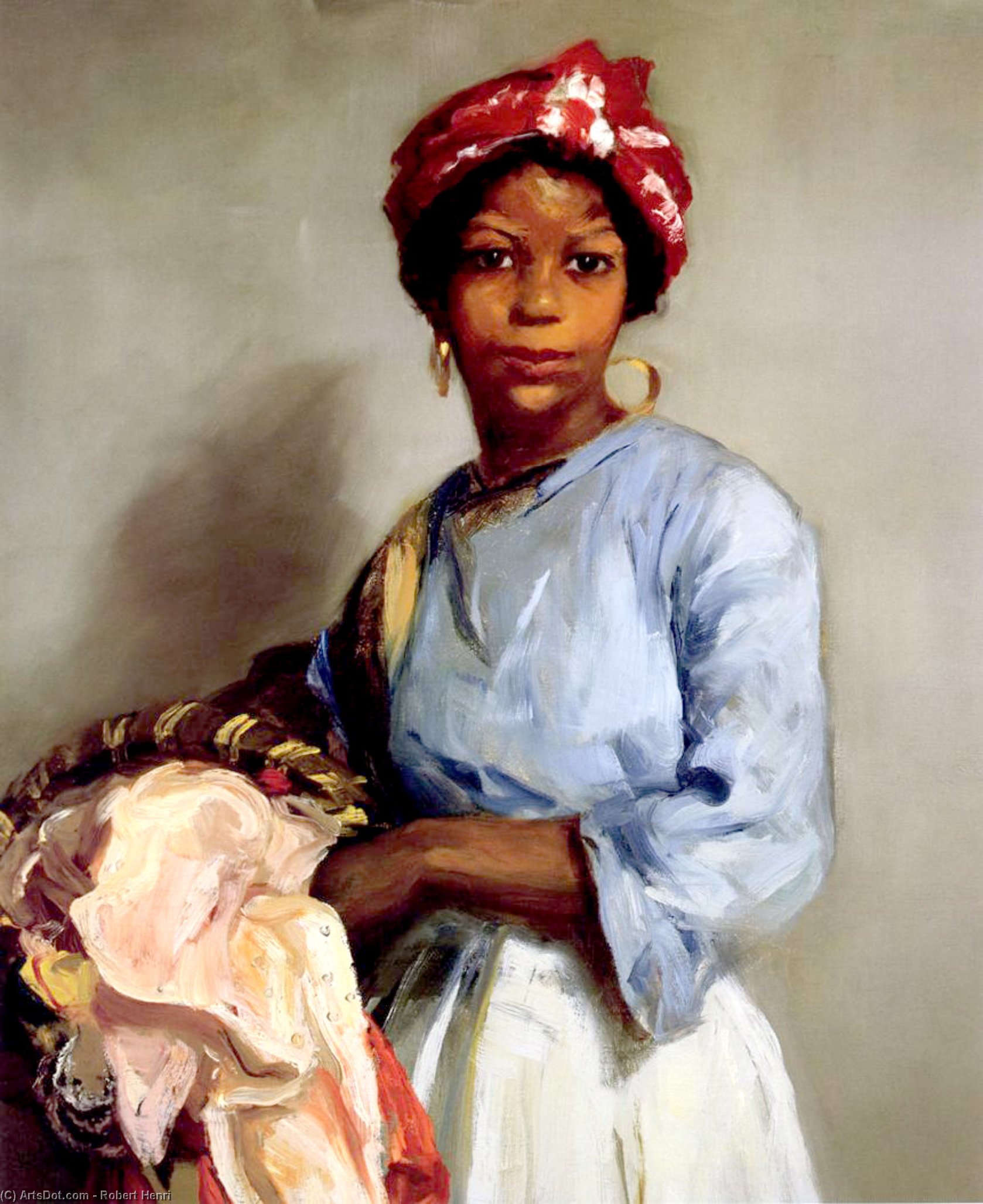 Wikioo.org - The Encyclopedia of Fine Arts - Painting, Artwork by Robert Henri - The Laundress