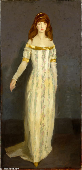 WikiOO.org - אנציקלופדיה לאמנויות יפות - ציור, יצירות אמנות Robert Henri - The Masquerade Dress