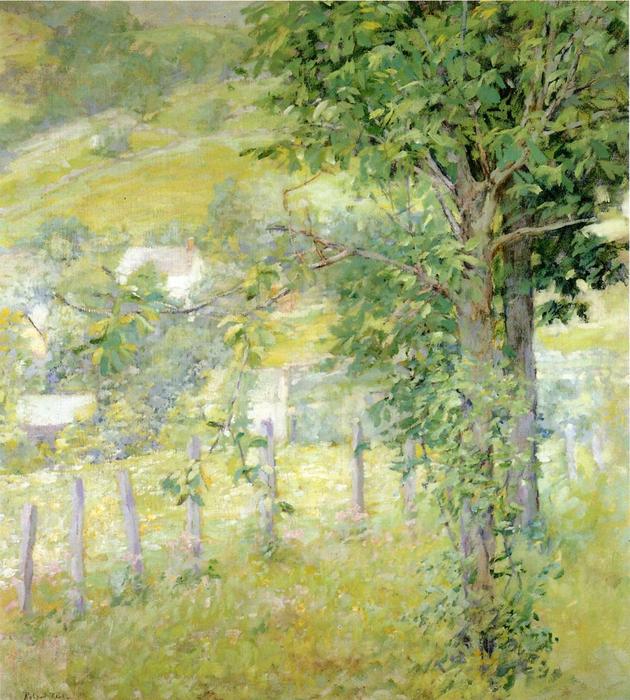 WikiOO.org - Encyclopedia of Fine Arts - Maleri, Artwork Robert Lewis Reid - Hillside in Summer