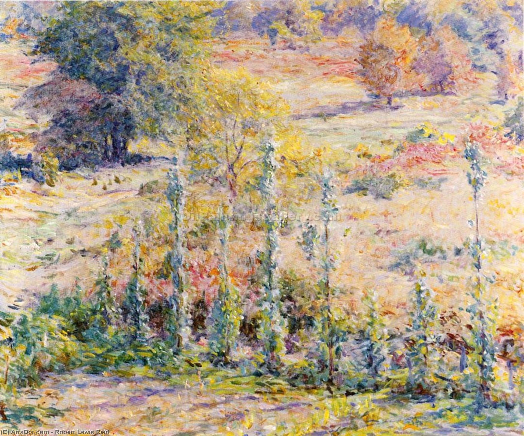 Wikioo.org - The Encyclopedia of Fine Arts - Painting, Artwork by Robert Lewis Reid - Out of My Window