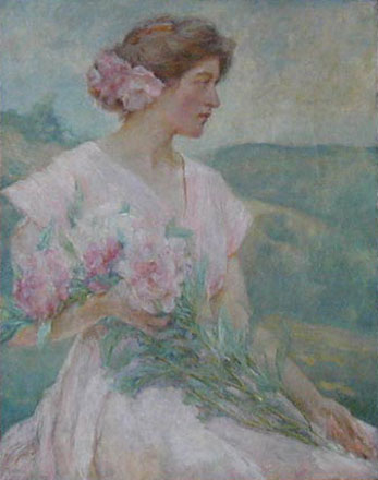 Wikioo.org - The Encyclopedia of Fine Arts - Painting, Artwork by Robert Lewis Reid - Peonies