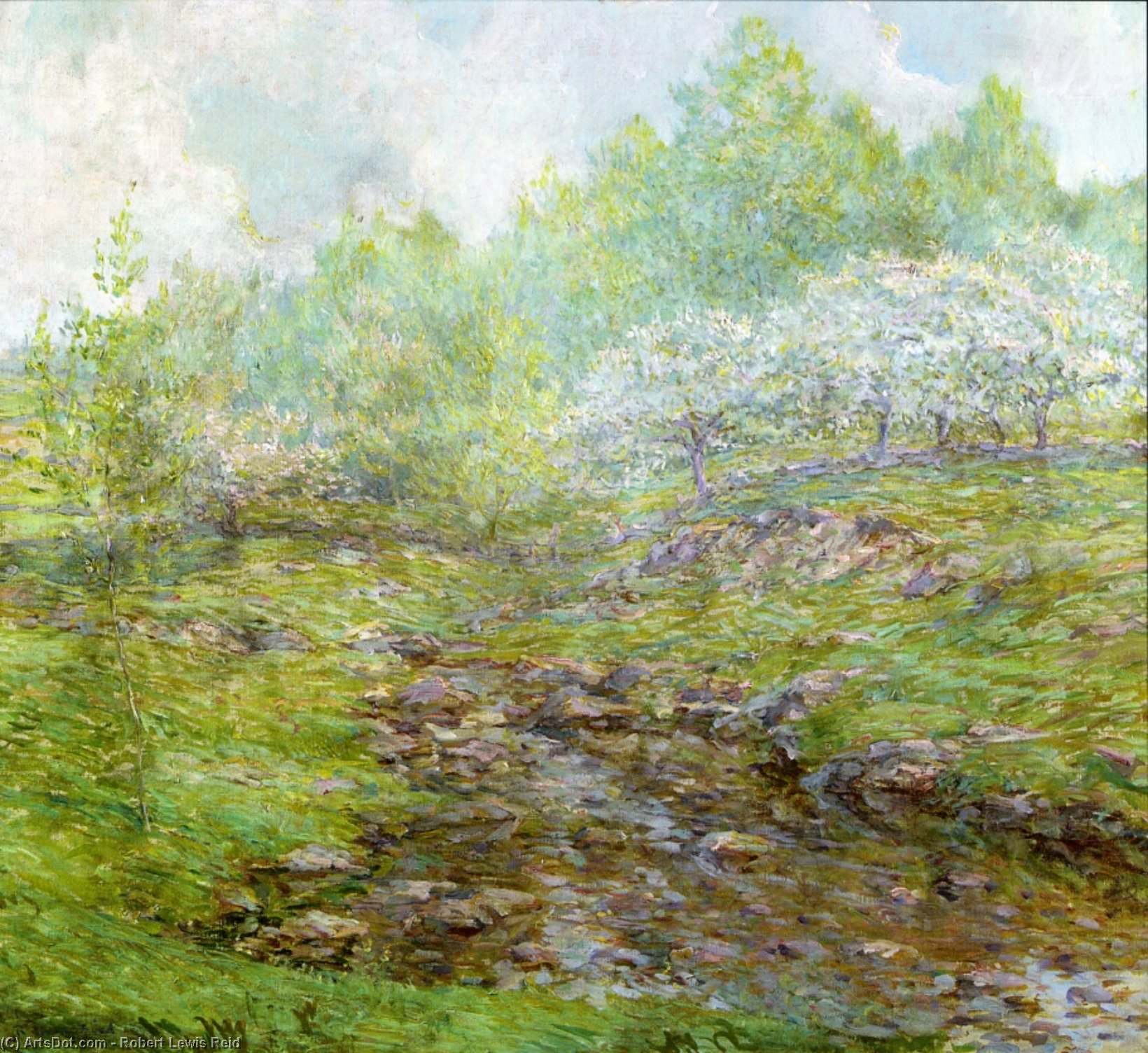 Wikioo.org - The Encyclopedia of Fine Arts - Painting, Artwork by Robert Lewis Reid - Springtime