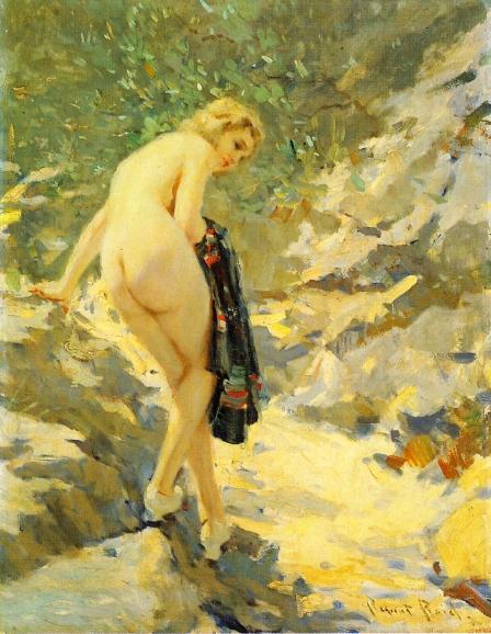 Wikioo.org - The Encyclopedia of Fine Arts - Painting, Artwork by Robert Lewis Reid - The Bather