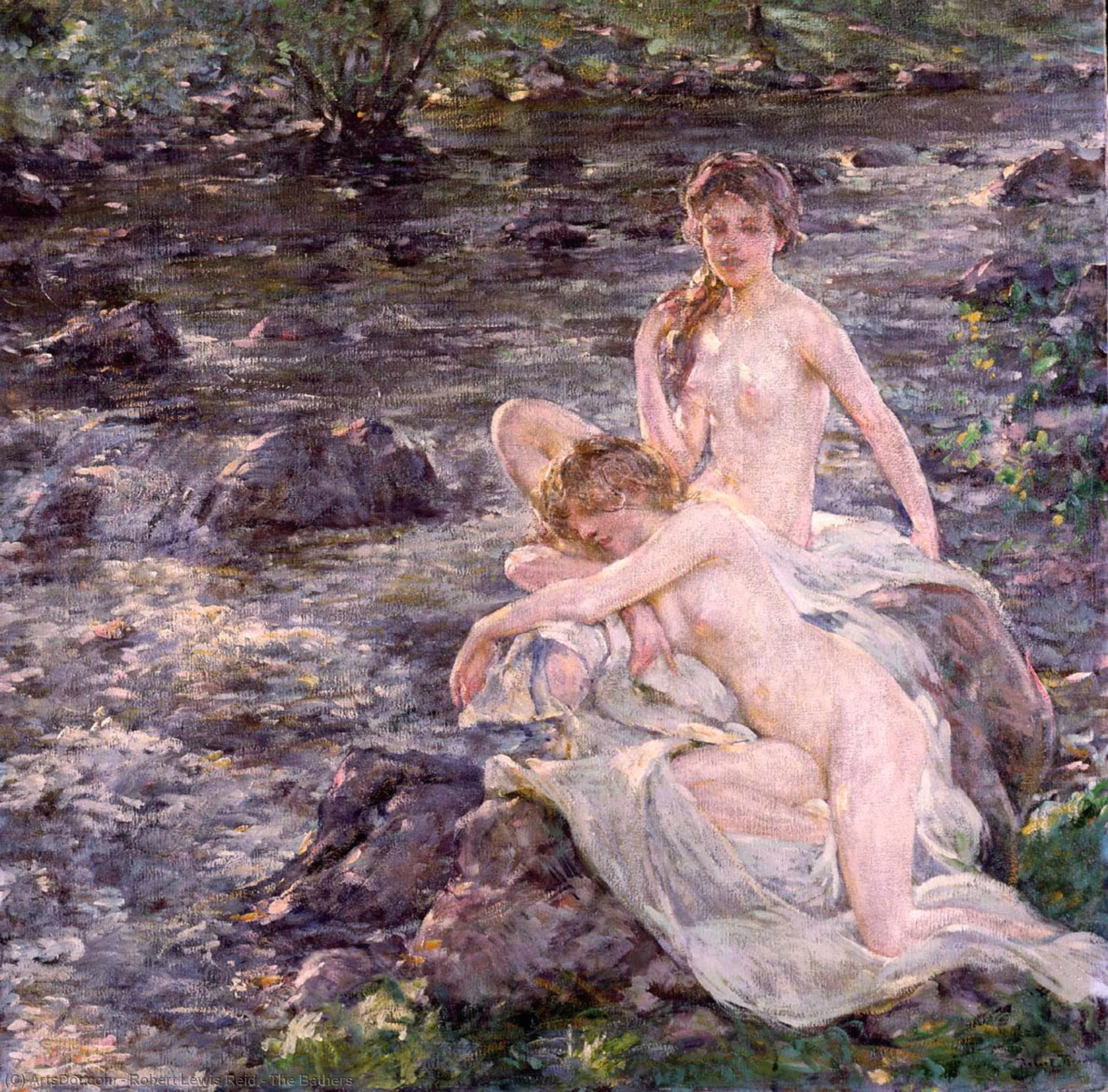 Wikioo.org - The Encyclopedia of Fine Arts - Painting, Artwork by Robert Lewis Reid - The Bathers