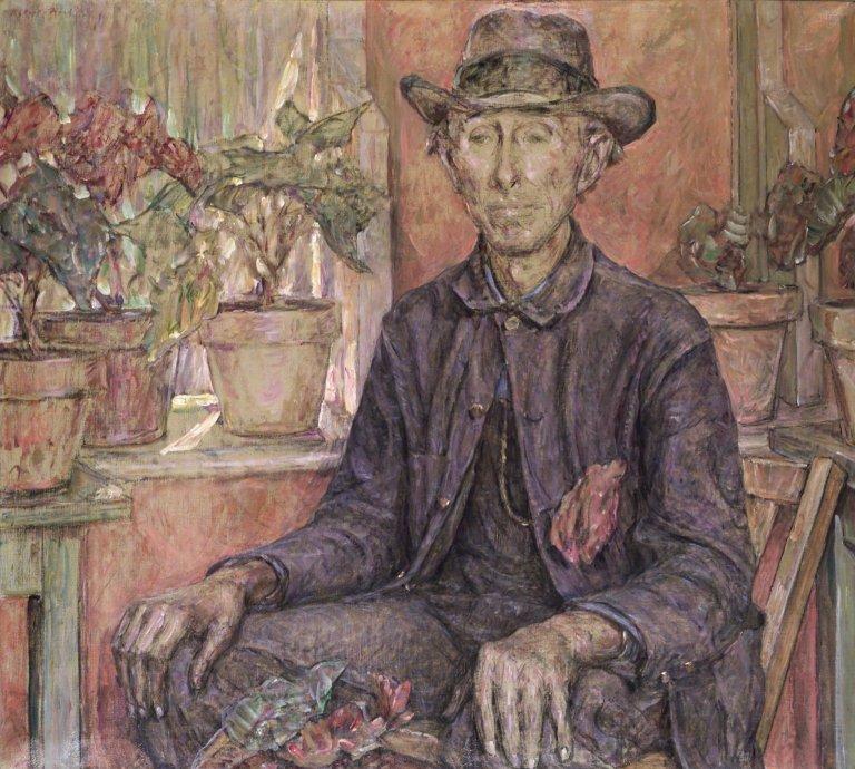 WikiOO.org - Enciklopedija dailės - Tapyba, meno kuriniai Robert Lewis Reid - The Old Gardener