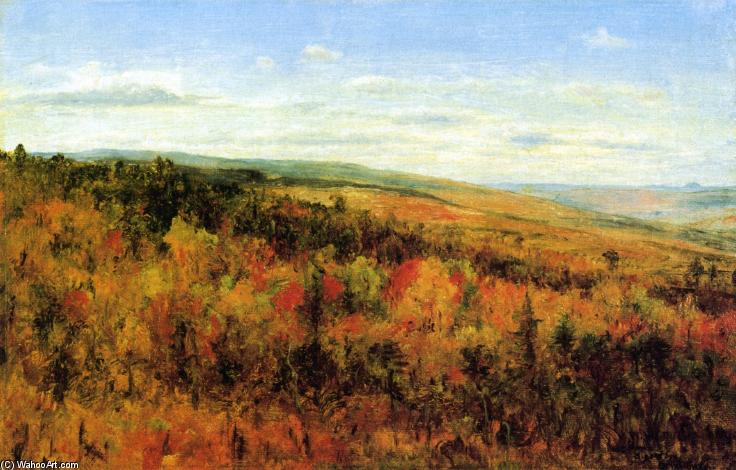 Wikioo.org - The Encyclopedia of Fine Arts - Painting, Artwork by Thomas Worthington Whittredge - Autumn Landscape 1