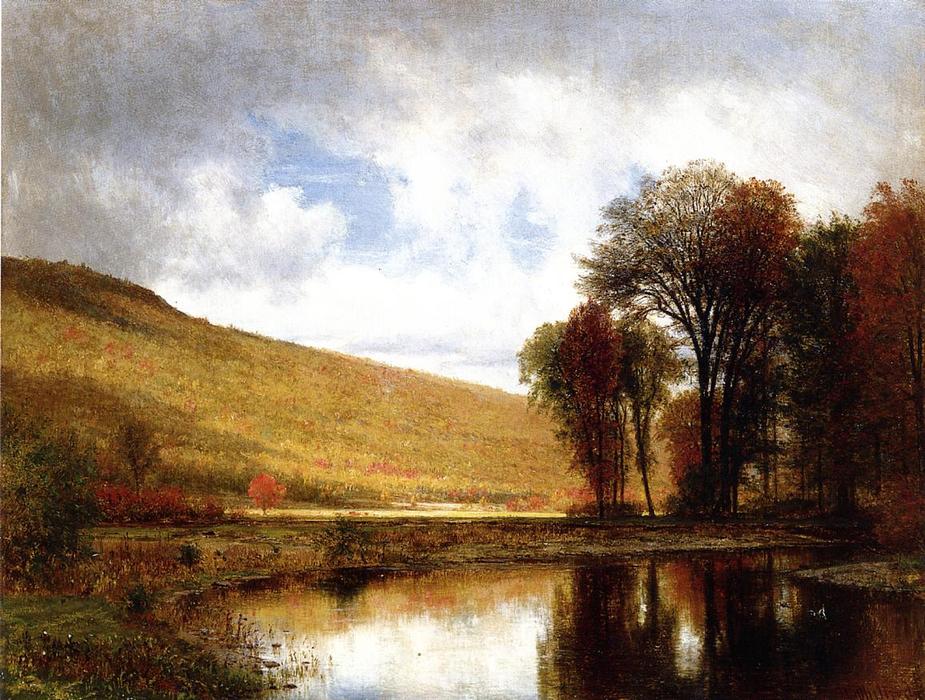 Wikioo.org - The Encyclopedia of Fine Arts - Painting, Artwork by Thomas Worthington Whittredge - Autumn On The Deleware