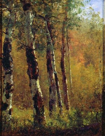 WikiOO.org - دایره المعارف هنرهای زیبا - نقاشی، آثار هنری Thomas Worthington Whittredge - Birch Trees