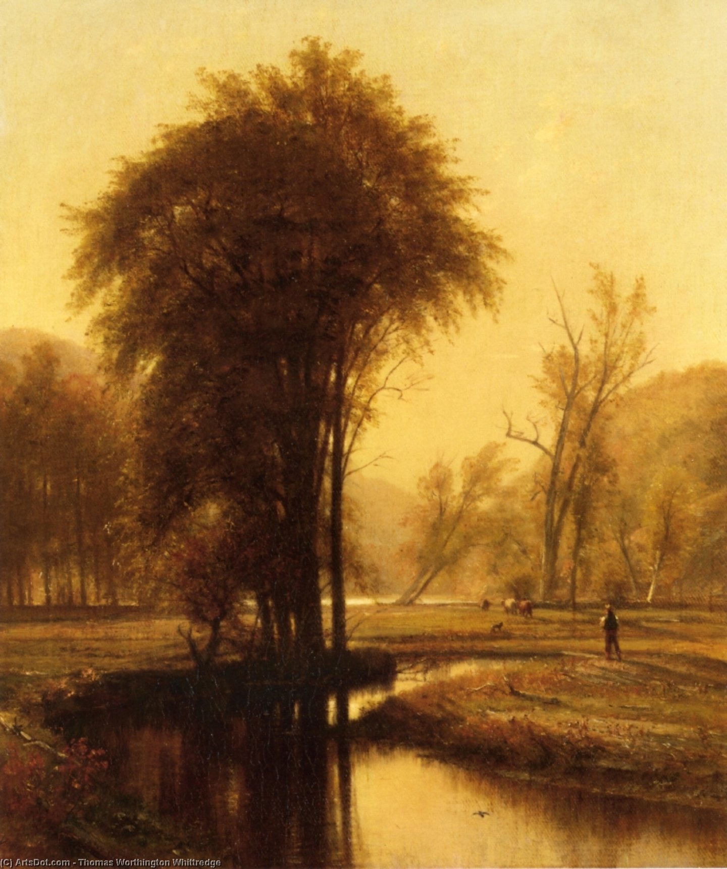 Wikioo.org - The Encyclopedia of Fine Arts - Painting, Artwork by Thomas Worthington Whittredge - Indian Summer