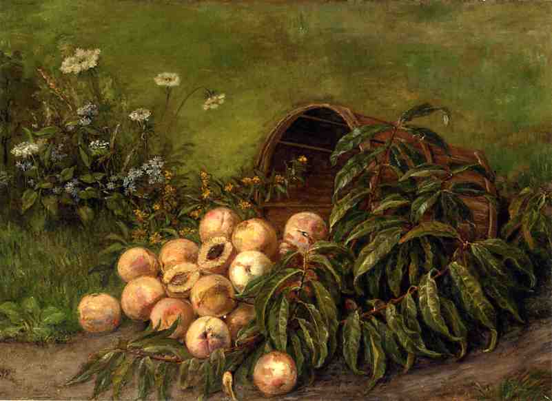 WikiOO.org - Encyclopedia of Fine Arts - Malba, Artwork Thomas Worthington Whittredge - Still Life With Peaches