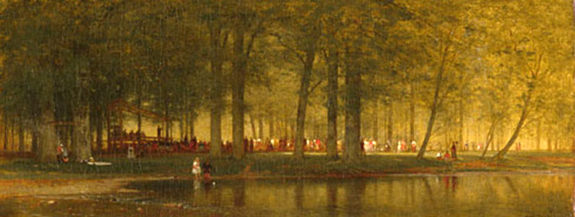 Wikioo.org - The Encyclopedia of Fine Arts - Painting, Artwork by Thomas Worthington Whittredge - The Camp Meeting