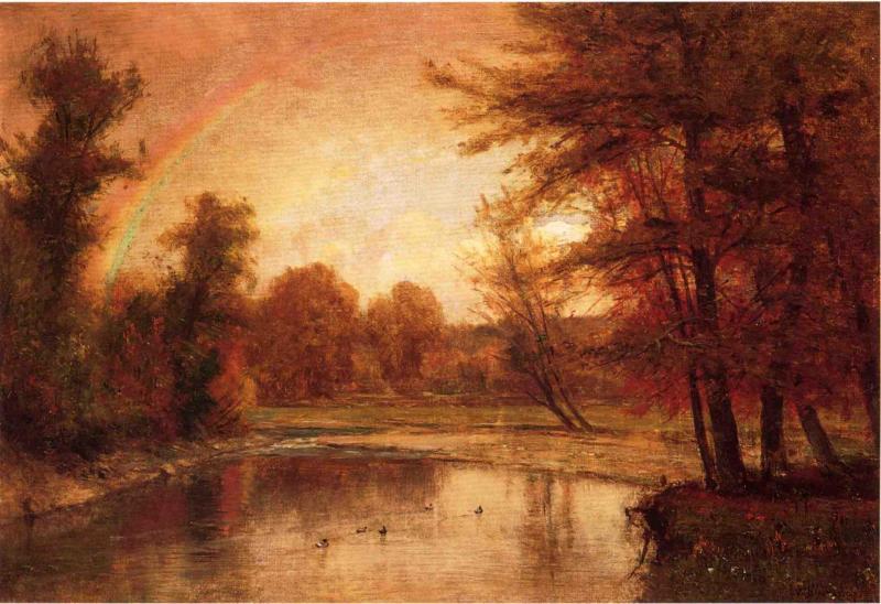 WikiOO.org - Encyclopedia of Fine Arts - Lukisan, Artwork Thomas Worthington Whittredge - The Rainbow