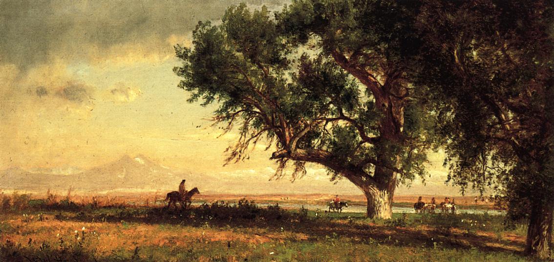 Wikioo.org - The Encyclopedia of Fine Arts - Painting, Artwork by Thomas Worthington Whittredge - View of the Platte River