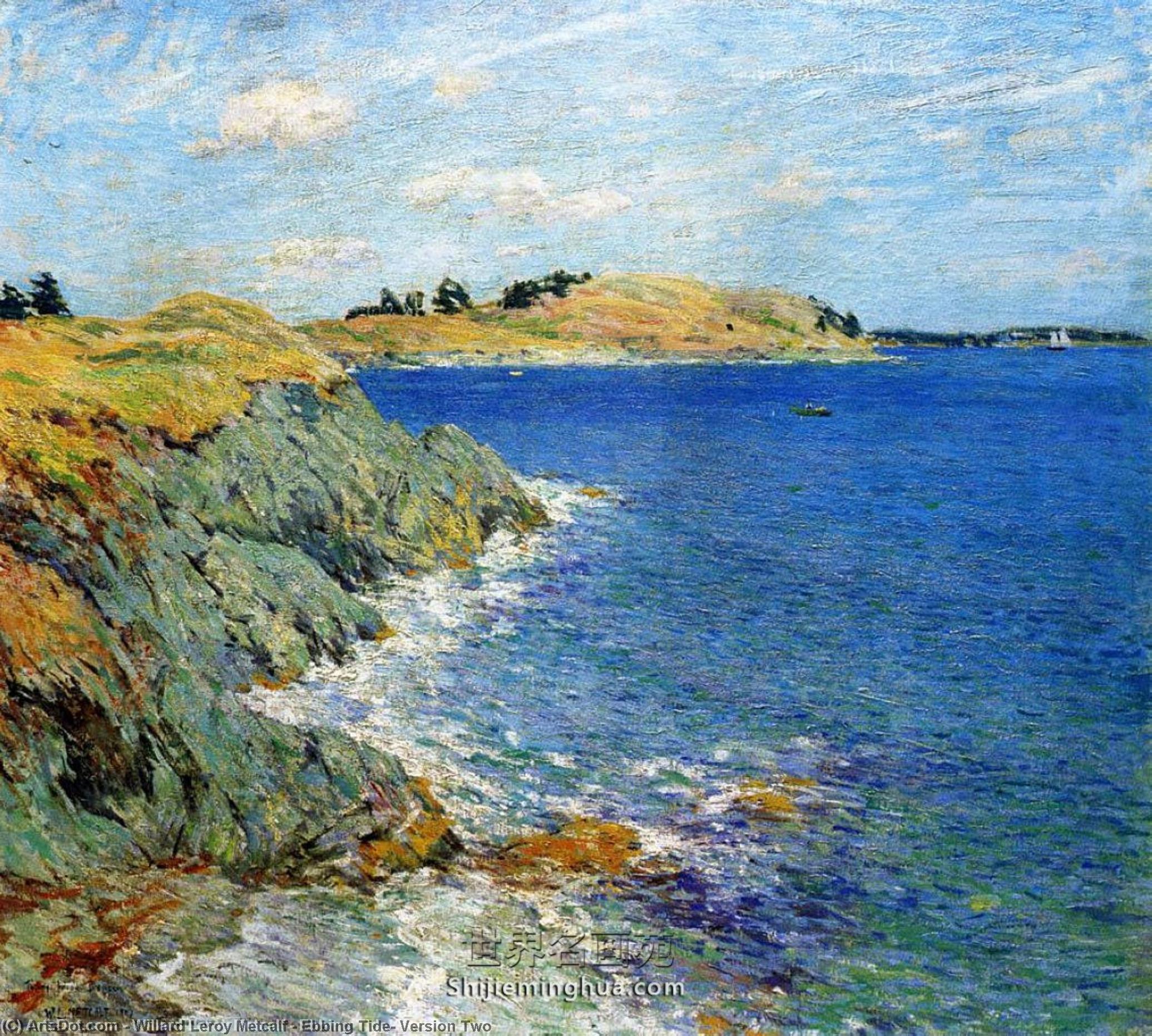 Wikioo.org - The Encyclopedia of Fine Arts - Painting, Artwork by Willard Leroy Metcalf - Ebbing Tide, Version Two