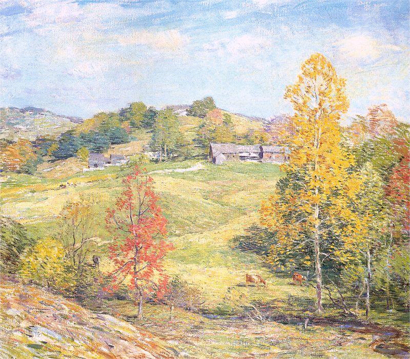 Wikioo.org - The Encyclopedia of Fine Arts - Painting, Artwork by Willard Leroy Metcalf - Le Sillon