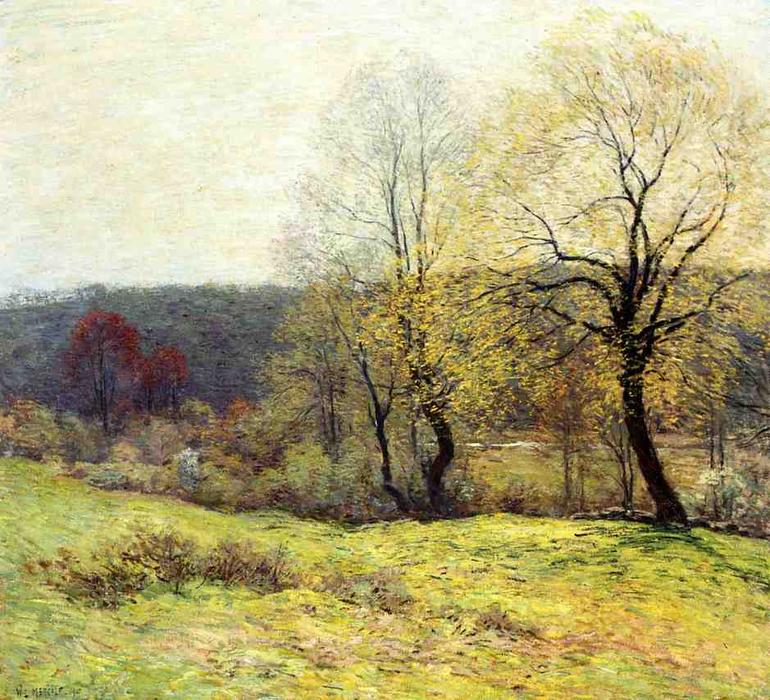 Wikioo.org - The Encyclopedia of Fine Arts - Painting, Artwork by Willard Leroy Metcalf - May Pastoral
