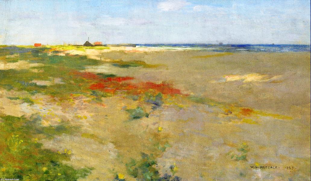 Wikioo.org - The Encyclopedia of Fine Arts - Painting, Artwork by Willard Leroy Metcalf - On the Suffolk Coast