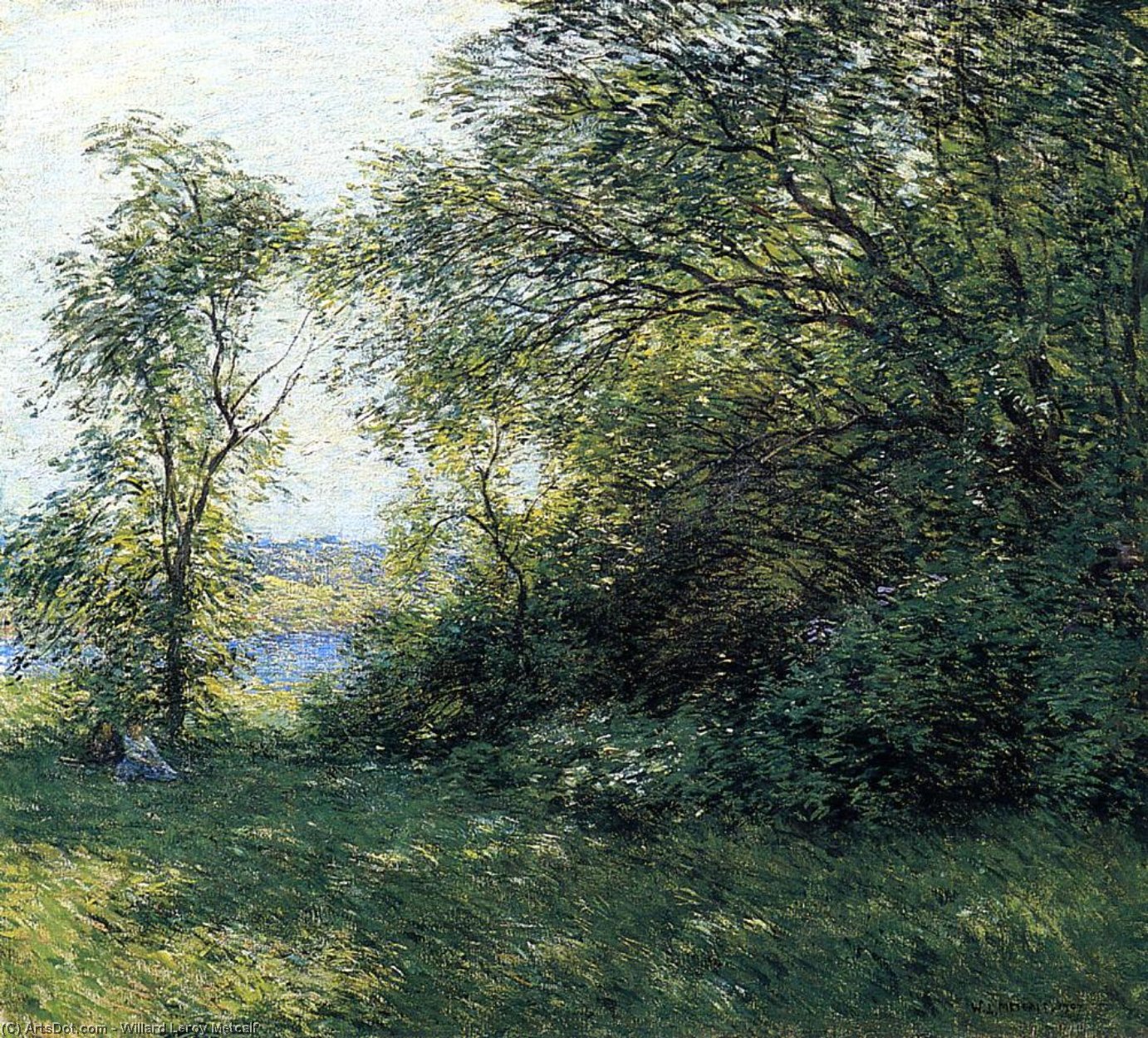 Wikioo.org - The Encyclopedia of Fine Arts - Painting, Artwork by Willard Leroy Metcalf - The Bower
