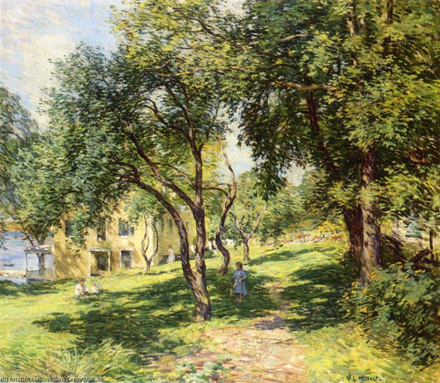 Wikioo.org - The Encyclopedia of Fine Arts - Painting, Artwork by Willard Leroy Metcalf - The Path