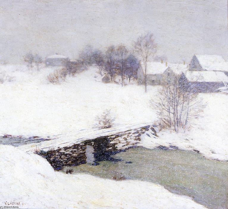 Wikioo.org - The Encyclopedia of Fine Arts - Painting, Artwork by Willard Leroy Metcalf - The White Mantle