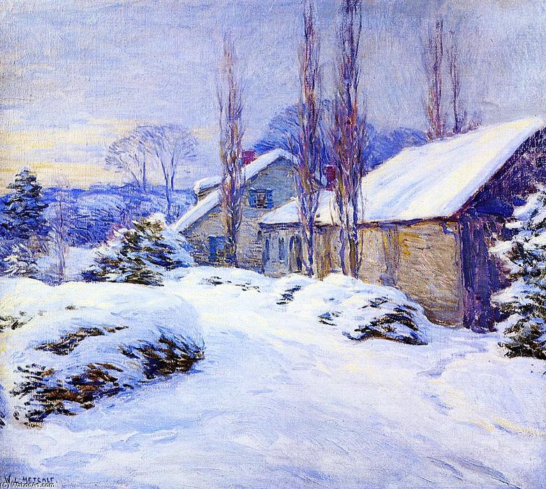 Wikioo.org - The Encyclopedia of Fine Arts - Painting, Artwork by Willard Leroy Metcalf - Winter Afternoon