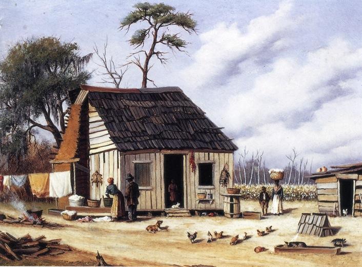 Wikioo.org - The Encyclopedia of Fine Arts - Painting, Artwork by William Aiken Walker - Board And Batten Northern South Carolina Cabin