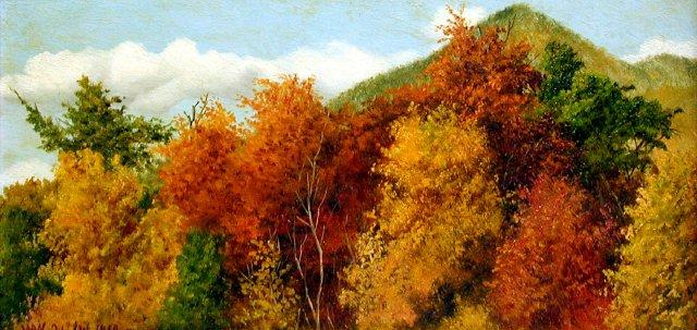 Wikioo.org - The Encyclopedia of Fine Arts - Painting, Artwork by William Aiken Walker - Brilliant Autumn Foliage