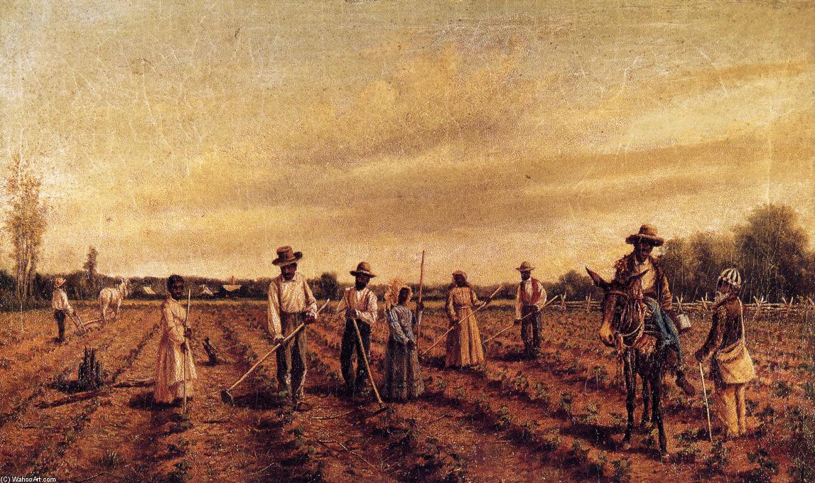 Wikioo.org - The Encyclopedia of Fine Arts - Painting, Artwork by William Aiken Walker - Hoeing Cotton