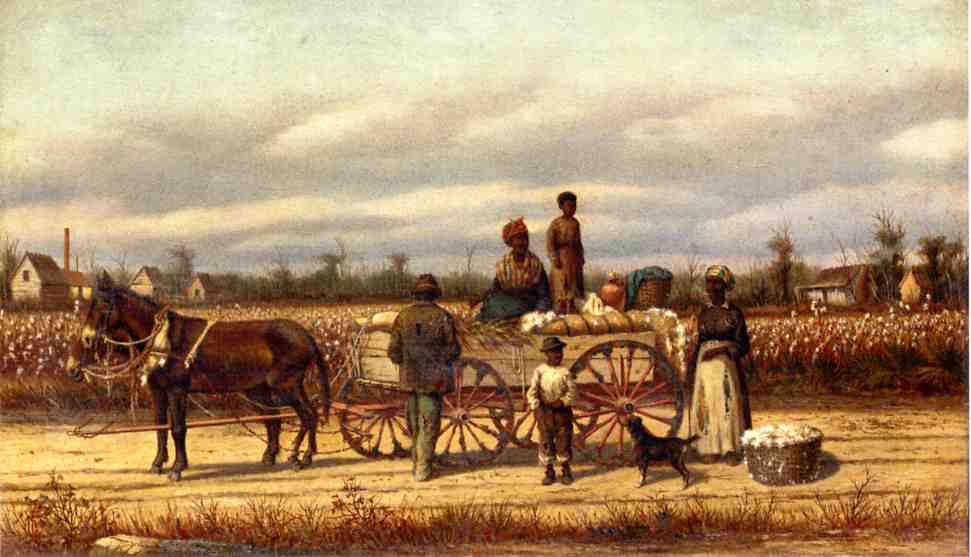 WikiOO.org - Εγκυκλοπαίδεια Καλών Τεχνών - Ζωγραφική, έργα τέχνης William Aiken Walker - Noon Day Pause in the Cotton Field