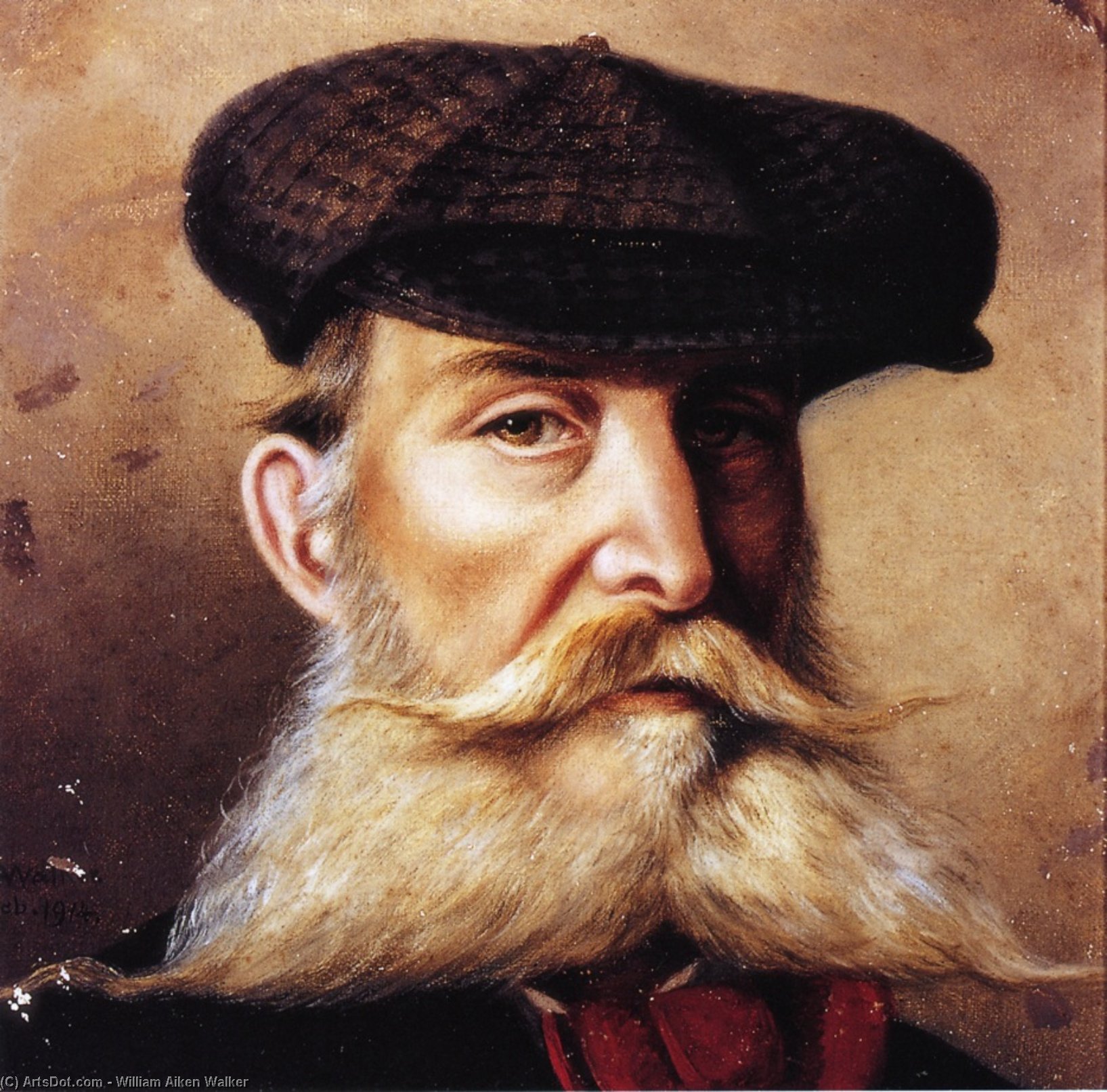 WikiOO.org - Encyclopedia of Fine Arts - Maľba, Artwork William Aiken Walker - Self Portrait